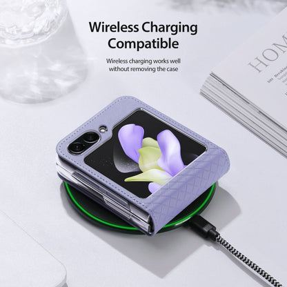 For Samsung Galaxy Z Flip5 5G DUX DUCIS Bril Series PU + TPU Phone Case(Purple) by DUX DUCIS