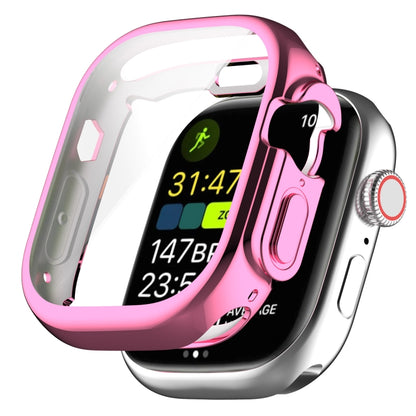 TPU All-inclusive Electroplating Protective Case For Apple Watch Ultra 1 / 2 / 3 49mm(Pink) by bashfashion
