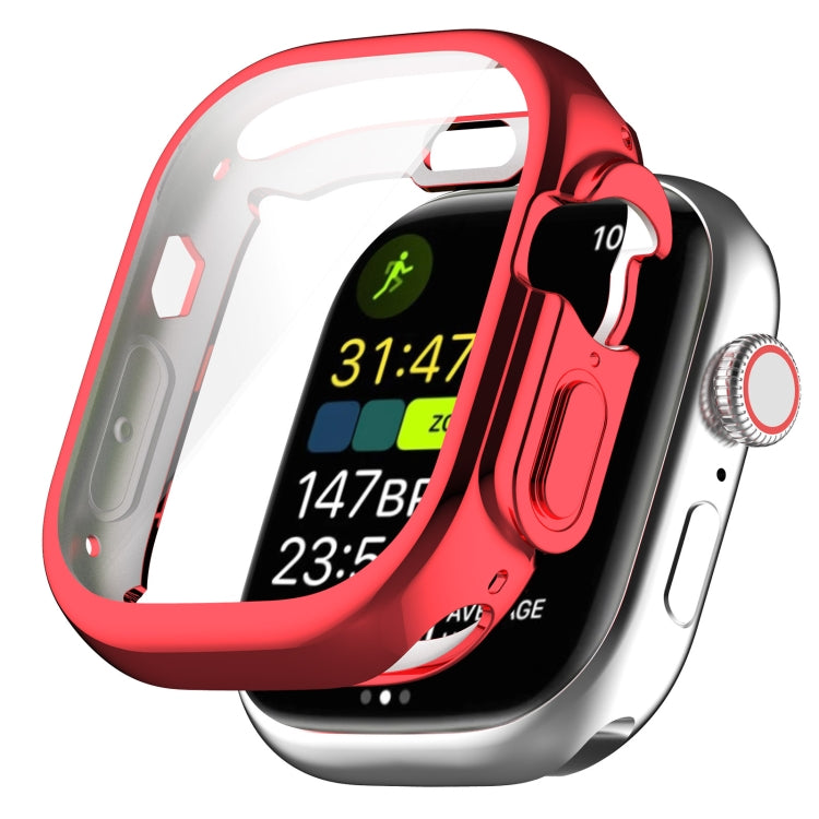 TPU All-inclusive Electroplating Protective Case For Apple Watch Ultra 1 / 2 / 3 49mm(Red) by bashfashion