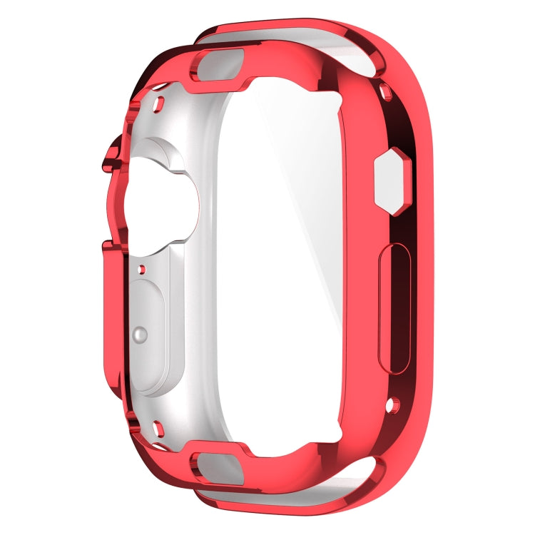 TPU All-inclusive Electroplating Protective Case For Apple Watch Ultra 1 / 2 / 3 49mm(Red) by bashfashion