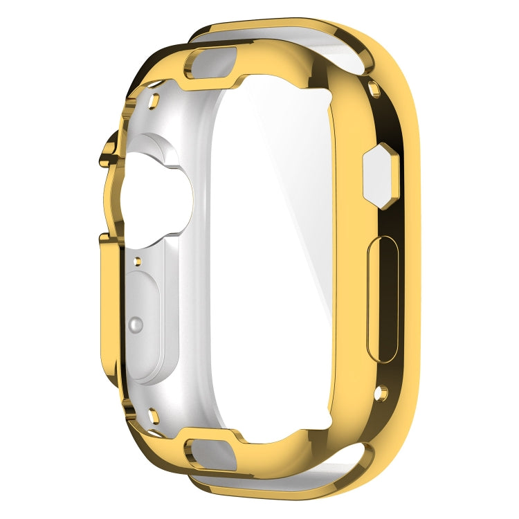 TPU All-inclusive Electroplating Protective Case For Apple Watch Ultra 1 / 2 / 3 49mm(Gold) by bashfashion