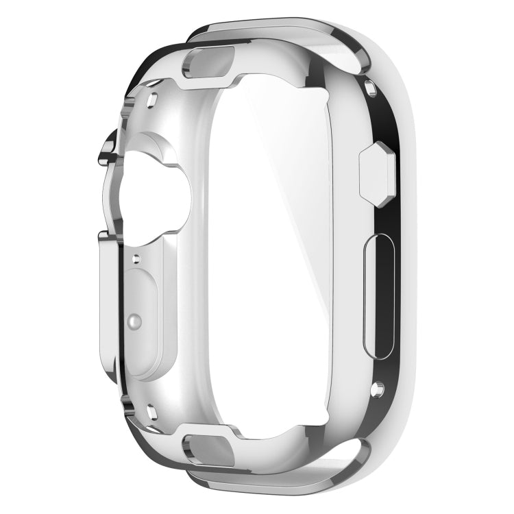 TPU All-inclusive Electroplating Protective Case For Apple Watch Ultra 1 / 2 / 3 49mm(Silver) by bashfashion