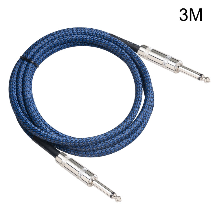 TC048BL 6.35mm Plug Male to Male Electric Guitar Mono Audio Cable, Length:3m by bashfashion