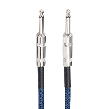 TC048BL 6.35mm Plug Male to Male Electric Guitar Mono Audio Cable, Length:3m by bashfashion