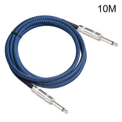 TC048BL 6.35mm Plug Male to Male Electric Guitar Mono Audio Cable, Length:10m by bashfashion