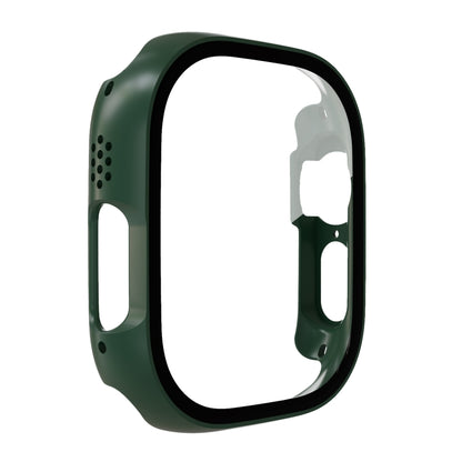 Tempered Glass Film PC Watch Case For Apple Watch Ultra 1 / 2 / 3 49mm(Official Green) by bashfashion