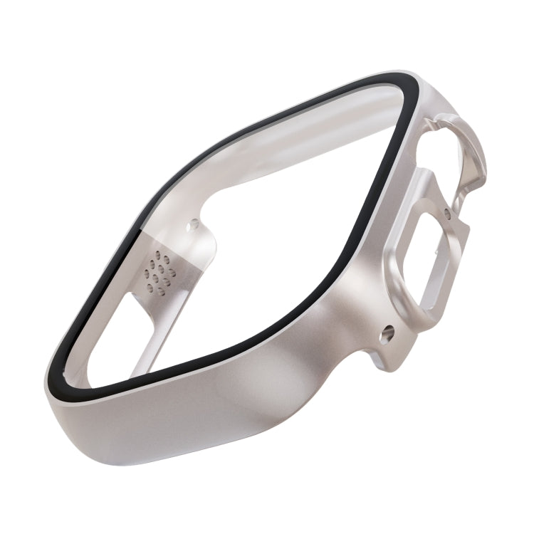 Tempered Glass Film PC Watch Case For Apple Watch Ultra 1 / 2 / 3 49mm(Starlight) by bashfashion