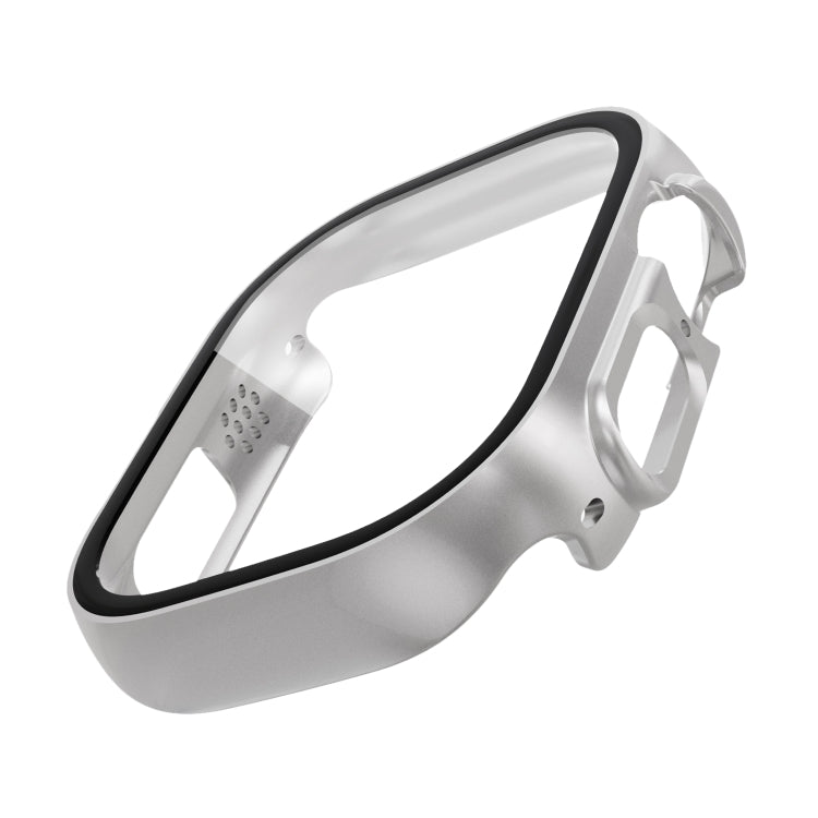 Tempered Glass Film PC Watch Case For Apple Watch Ultra 1 / 2 / 3 49mm(Silver) by bashfashion