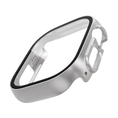 Tempered Glass Film PC Watch Case For Apple Watch Ultra 1 / 2 / 3 49mm(Silver) by bashfashion