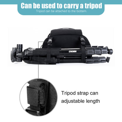 CADeN D30 Detachable Dual Uses Professional SLR Camera Backpack Shockproof Bags(Black) by CADeN