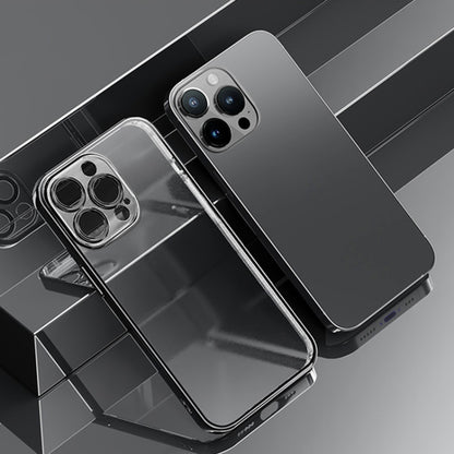 For iPhone 14 Plus ROCK Frosted Plated Phone Case (Black) by ROCK