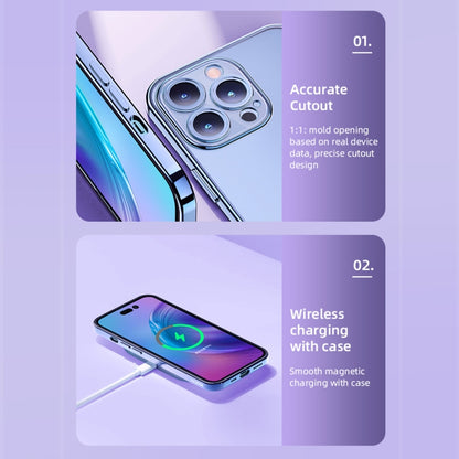 For iPhone 14 Plus ROCK Frosted Plated Phone Case (Black) by ROCK