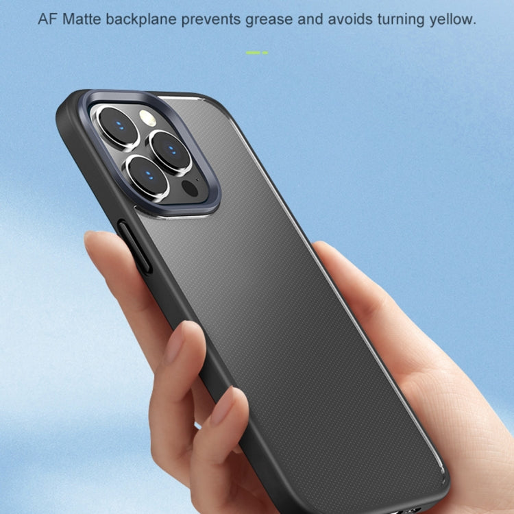 For iPhone 14 Pro Max ROCK Guard Transparent Phone Case (Black) by ROCK