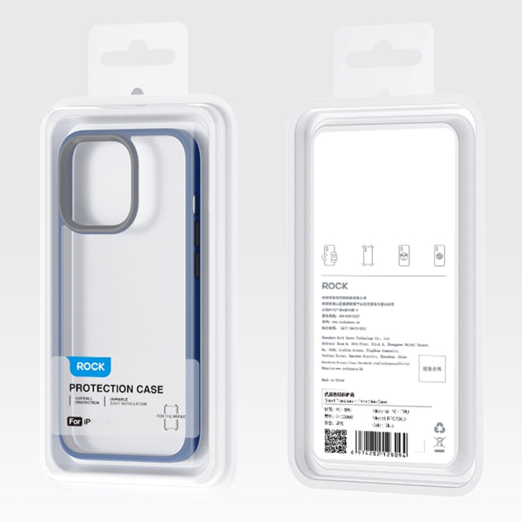 For iPhone 14 Pro Max ROCK Guard Transparent Phone Case (Black) by ROCK