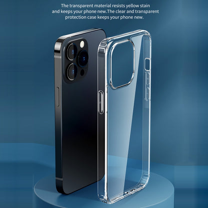 For iPhone 14 Pro ROCK Pure Series Phone Case(Transparent) by ROCK