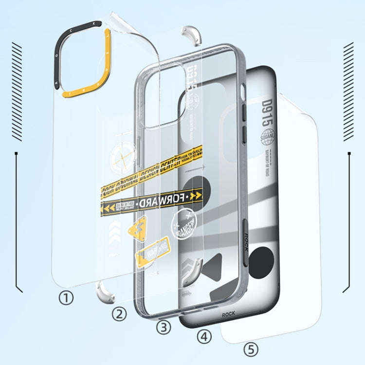 For iPhone 14 Pro Max ROCK InShare Travel Series PC+TPU Phone Case (Deep Space Tour) by ROCK