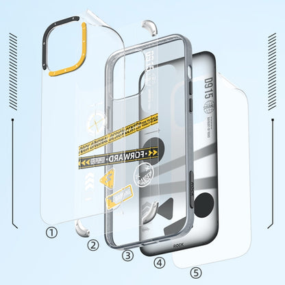 For iPhone 14 Pro Max ROCK InShare Travel Series PC+TPU Phone Case (Deep Space Tour) by ROCK