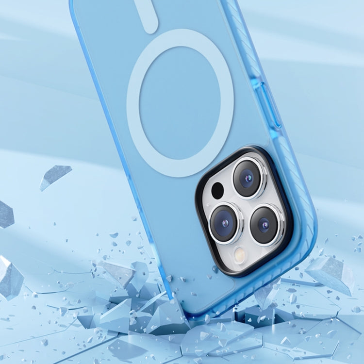 For iPhone 14 Pro Max ROCK Double-layer Armor Shield MagSafe Magnetic Phone Case (Pink) by ROCK