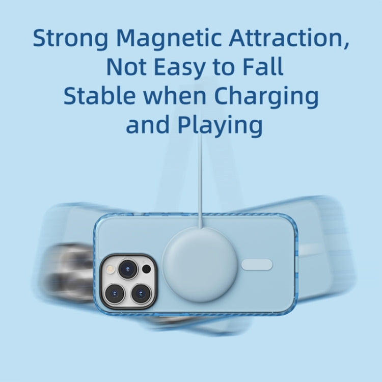 For iPhone 14 Pro Max ROCK Double-layer Armor Shield MagSafe Magnetic Phone Case (Pink) by ROCK