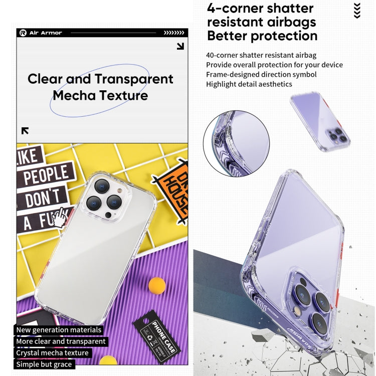 For iPhone 14 ROCK Air InShare Phone Case (Transparent Black) by ROCK