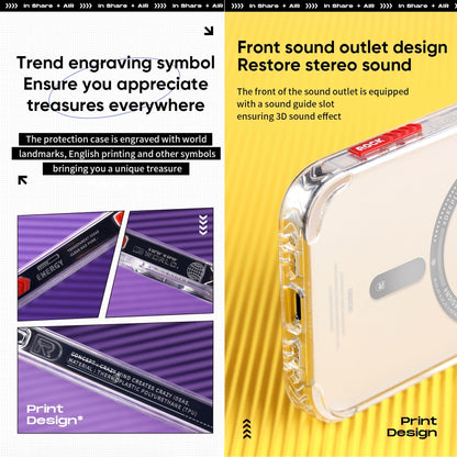 For iPhone 14 ROCK Air InShare MagSafe Phone Case (Transparent Black) by ROCK