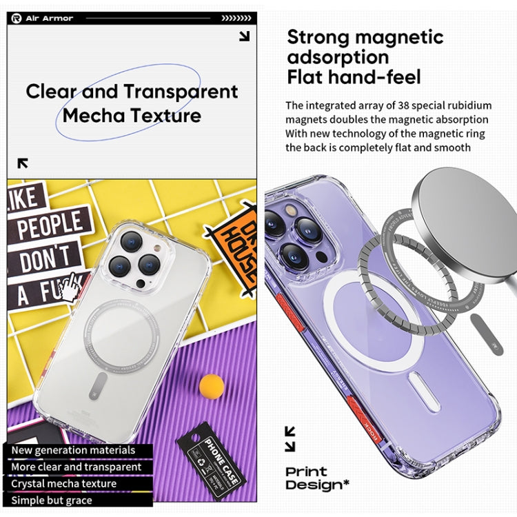For iPhone 14 Pro Max ROCK Air InShare MagSafe Phone Case (Transparent) by ROCK