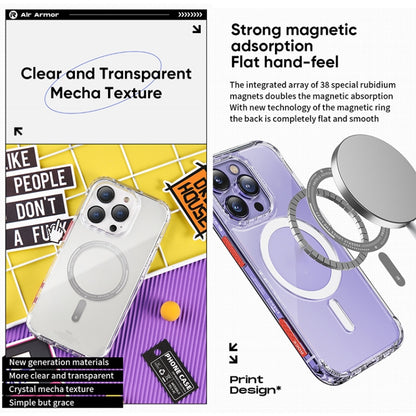 For iPhone 14 Pro Max ROCK Air InShare MagSafe Phone Case (Transparent) by ROCK
