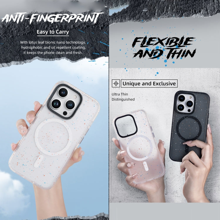 For iPhone 14 Plus ROCK Guard Ink Splash MagSafe Phone Case (Black) by ROCK