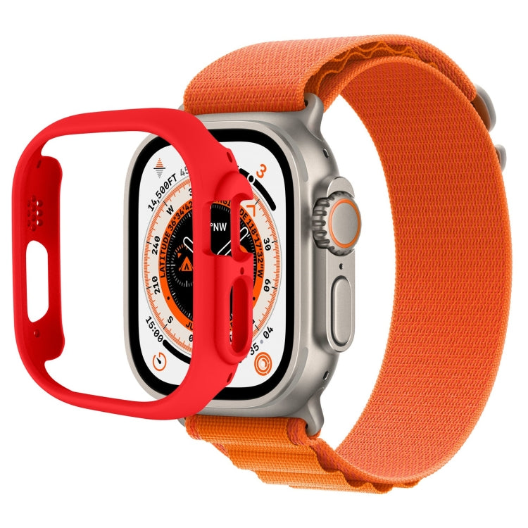 Half-inclusive PC Protective Case For Apple Watch Ultra 1 / 2 / 3 49mm(Red) by bashfashion