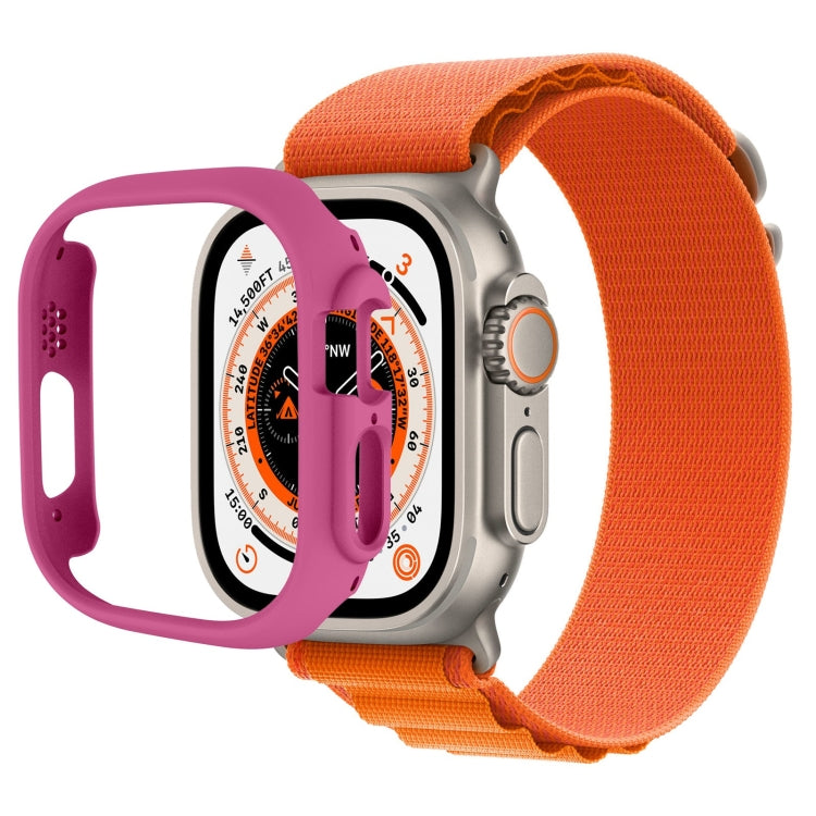 Half-inclusive PC Protective Case For Apple Watch Ultra 1 / 2 / 3 49mm(Rose Red) by bashfashion