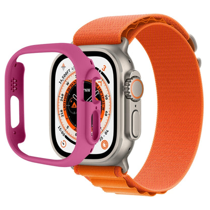 Half-inclusive PC Protective Case For Apple Watch Ultra 1 / 2 / 3 49mm(Rose Red) by bashfashion