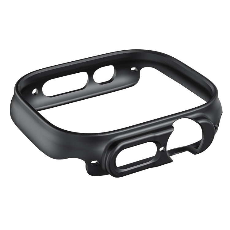 For Apple Watch Ultra 1 / 2 / 3 49mm Half-inclusive Frosted PC Protective Case(Black) by bashfashion