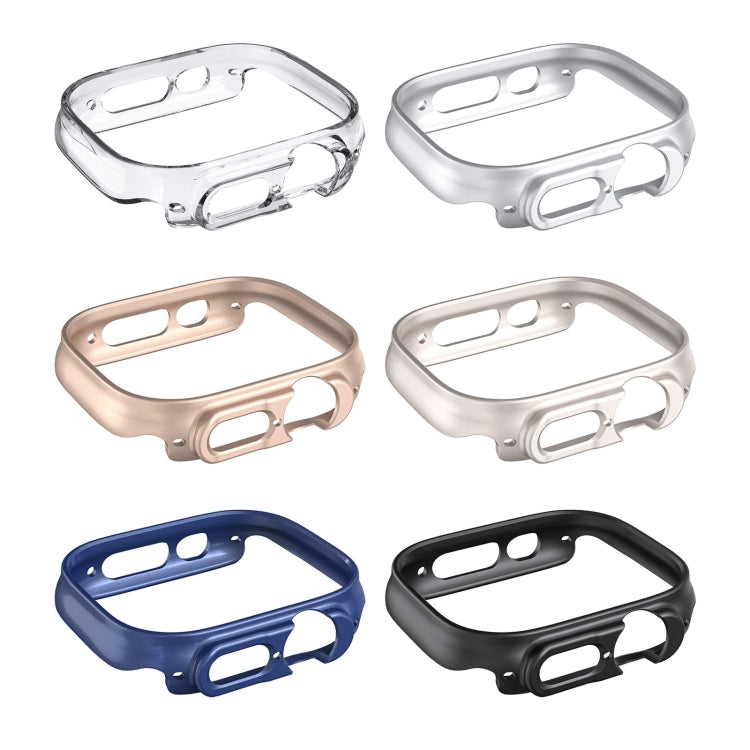 For Apple Watch Ultra 1 / 2 / 3 49mm Half-inclusive Frosted PC Protective Case(Black) by bashfashion