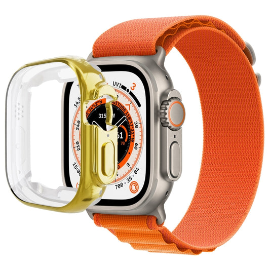 All-inclusive Plating TPU Protective Case For Apple Watch Ultra 1 / 2 / 3 49mm(Gold) by bashfashion