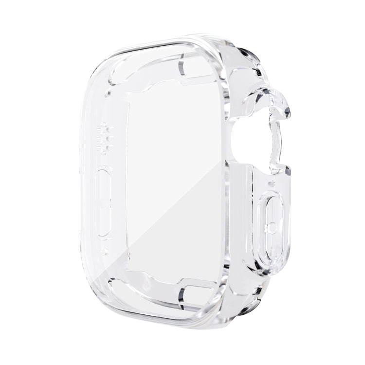 All-inclusive Plating TPU Protective Case For Apple Watch Ultra 1 / 2 / 3 49mm(Transparent) by bashfashion