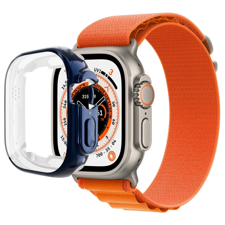 All-inclusive Plating TPU Protective Case For Apple Watch Ultra 1 / 2 / 3 49mm(Midnight Blue) by bashfashion
