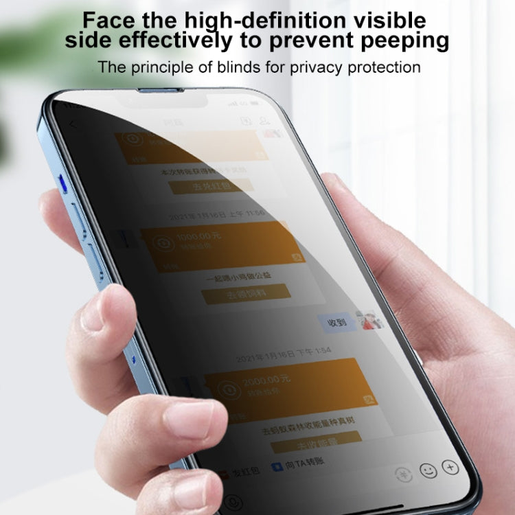 For iPhone 14 Pro Max WEKOME 9D Curved Privacy Tempered Glass Film by WK