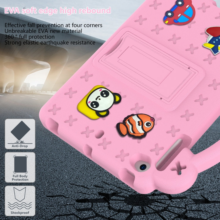Handle Kickstand Children EVA Shockproof Tablet Case For iPad mini 1 / 2 / 3 / 4 / 5(Pink) by bashfashion