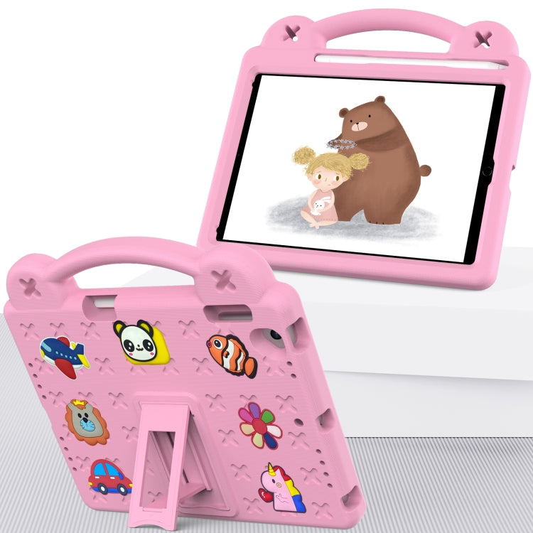 Handle Kickstand Children EVA Shockproof Tablet Case For iPad Air / Air 2 / iPad 5 / 6 / Pro 9.7(Pink) by bashfashion