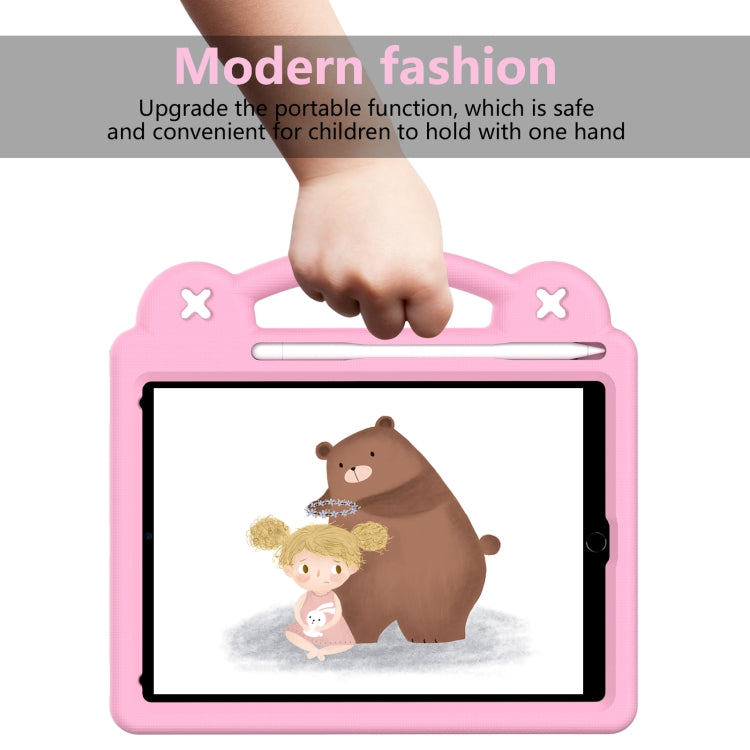 Handle Kickstand Children EVA Shockproof Tablet Case For iPad Air / Air 2 / iPad 5 / 6 / Pro 9.7(Pink) by bashfashion