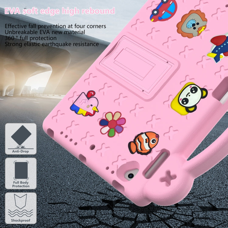Handle Kickstand Children EVA Shockproof Tablet Case For iPad Air / Air 2 / iPad 5 / 6 / Pro 9.7(Pink) by bashfashion