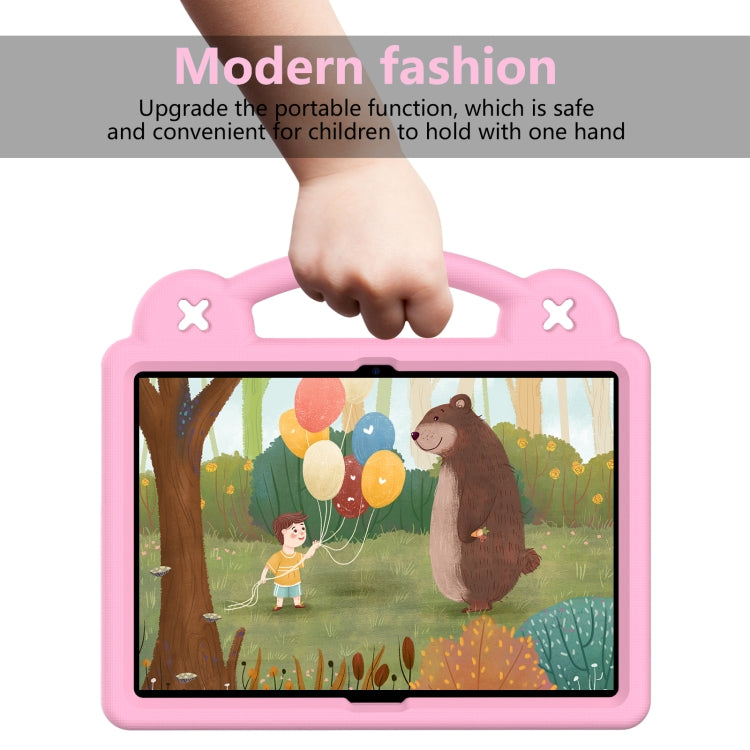 For Huawei MediaPad T5 10.1 Handle Kickstand Children EVA Shockproof Tablet Case(Pink) by bashfashion