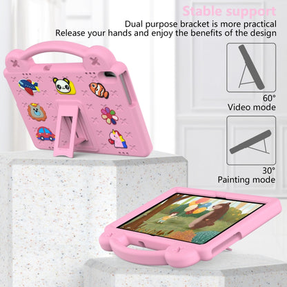 For Huawei MediaPad T5 10.1 Handle Kickstand Children EVA Shockproof Tablet Case(Pink) by bashfashion