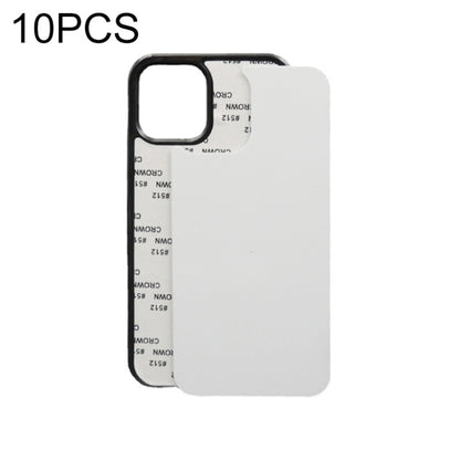 For iPhone 14 Pro 10pcs 2D Blank Sublimation Phone Case(Black) by bashfashion