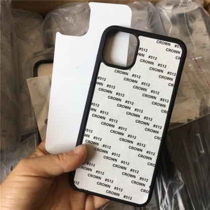 For iPhone 14 Pro 10pcs 2D Blank Sublimation Phone Case(Black) by bashfashion