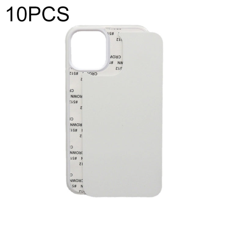 For iPhone 14 Pro Max 10 PCS 2D Blank Sublimation Phone Case(Transparent) by bashfashion