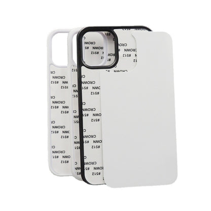 For iPhone 14 Pro Max 10 PCS 2D Blank Sublimation Phone Case(Black) by bashfashion
