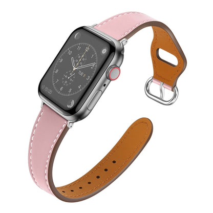 Small Waist Watch Band For Apple Watch Ultra 49mm / Series 8&7 45mm / SE 2&6&SE&5&4 44mm / 3&2&1 42mm(Pink) by bashfashion