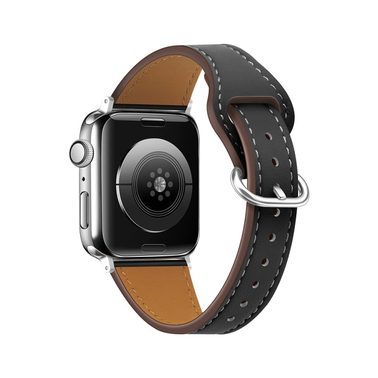 Small Waist Watch Band For Apple Watch Ultra 49mm / Series 8&7 45mm / SE 2&6&SE&5&4 44mm / 3&2&1 42mm(Black) by bashfashion