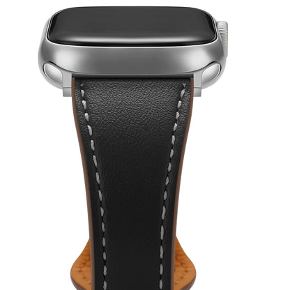 Small Waist Watch Band For Apple Watch Ultra 49mm / Series 8&7 45mm / SE 2&6&SE&5&4 44mm / 3&2&1 42mm(Black) by bashfashion